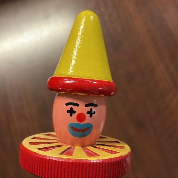 Vintage Brio stacking clown 1970s, Made in Sweden - hand-painted face - Picture 7 of 8